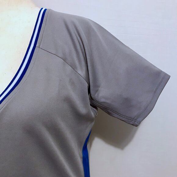 Adidas NWOT NBA Heather Grey, White and Blue Jersey Women XL - Picture 4 of 14